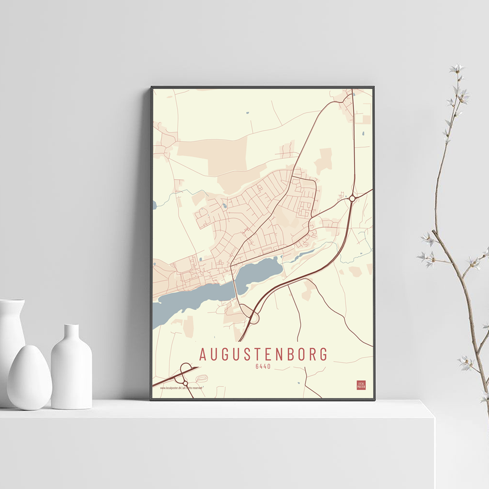 Augenstenborg by plakat local poster lys