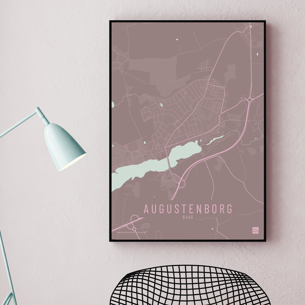Augenstenborg by plakat local poster Pastel