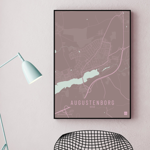 Augenstenborg by plakat local poster Pastel