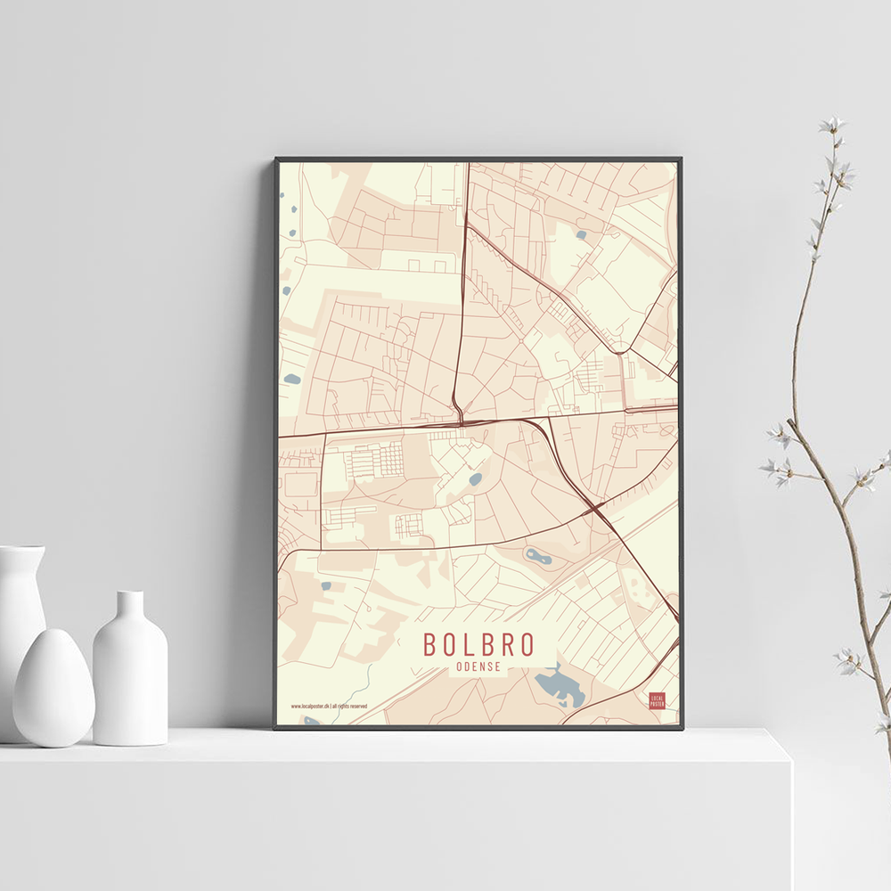Bolbro by plakat local poster lys
