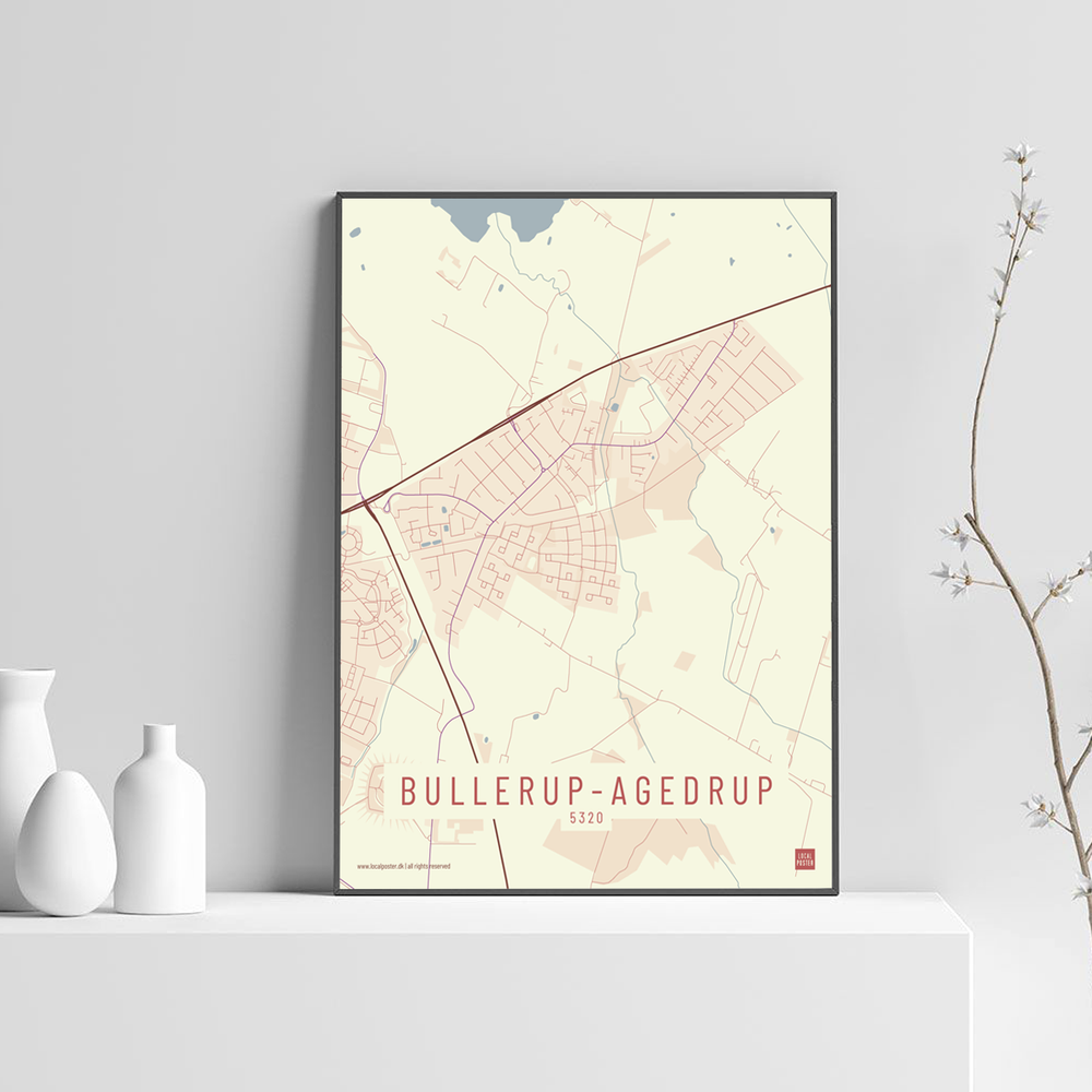 Bullerup Agedrup by plakat local poster lys