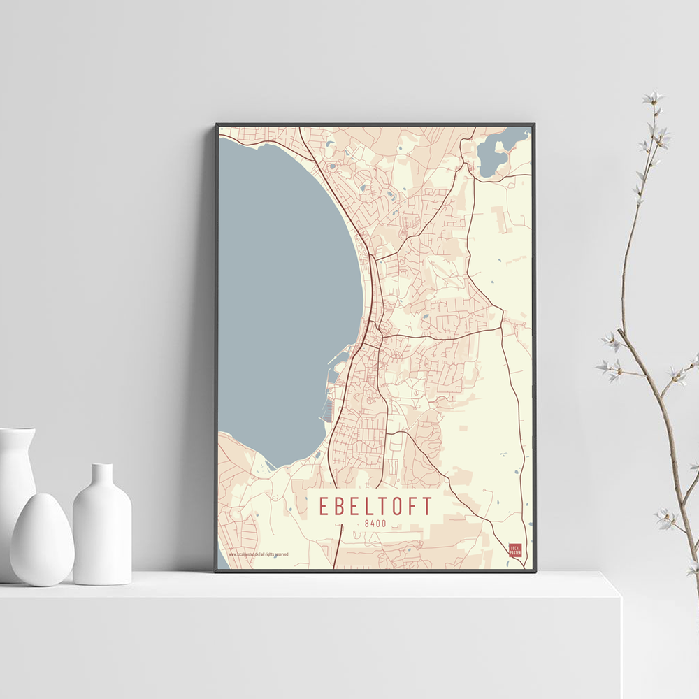 Ebeltoft by plakat local poster lys