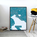 Faaborg by plakat local poster hvid