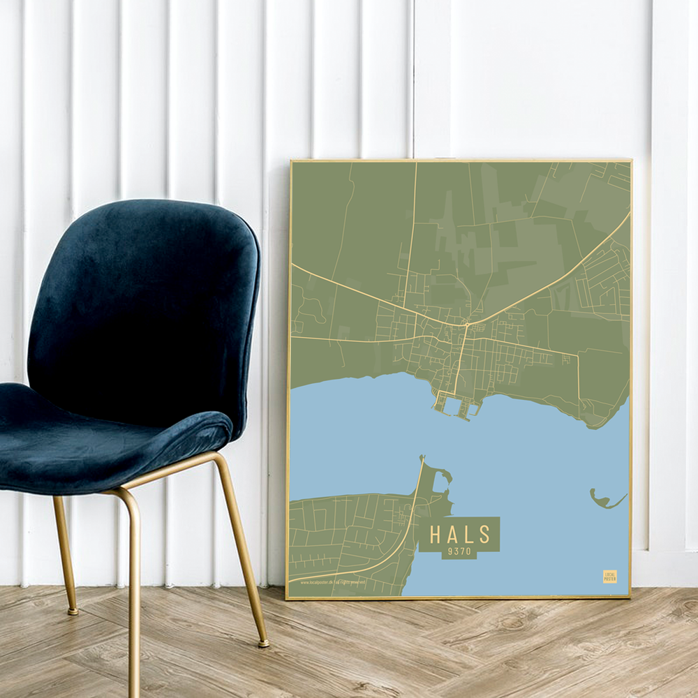 Hals by plakat local poster