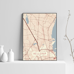Hellerup Strand by plakat local poster