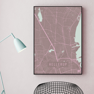 Hellerup Strand by plakat local poster