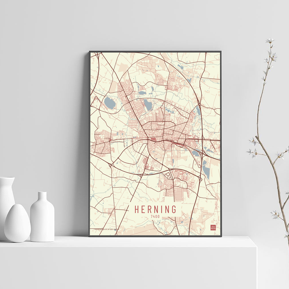 Herning by plakat local poster