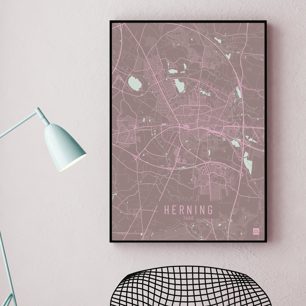 Herning by plakat local poster