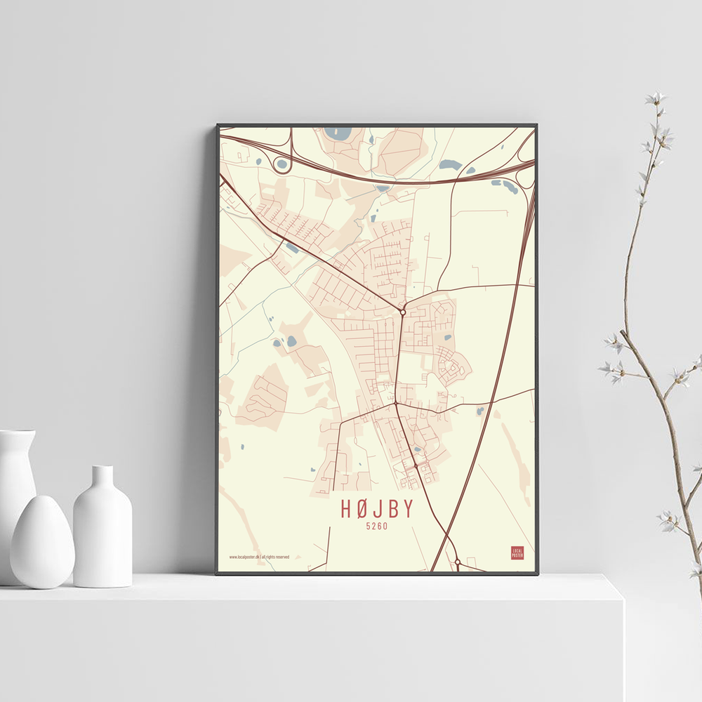 Højby by plakat local poster
