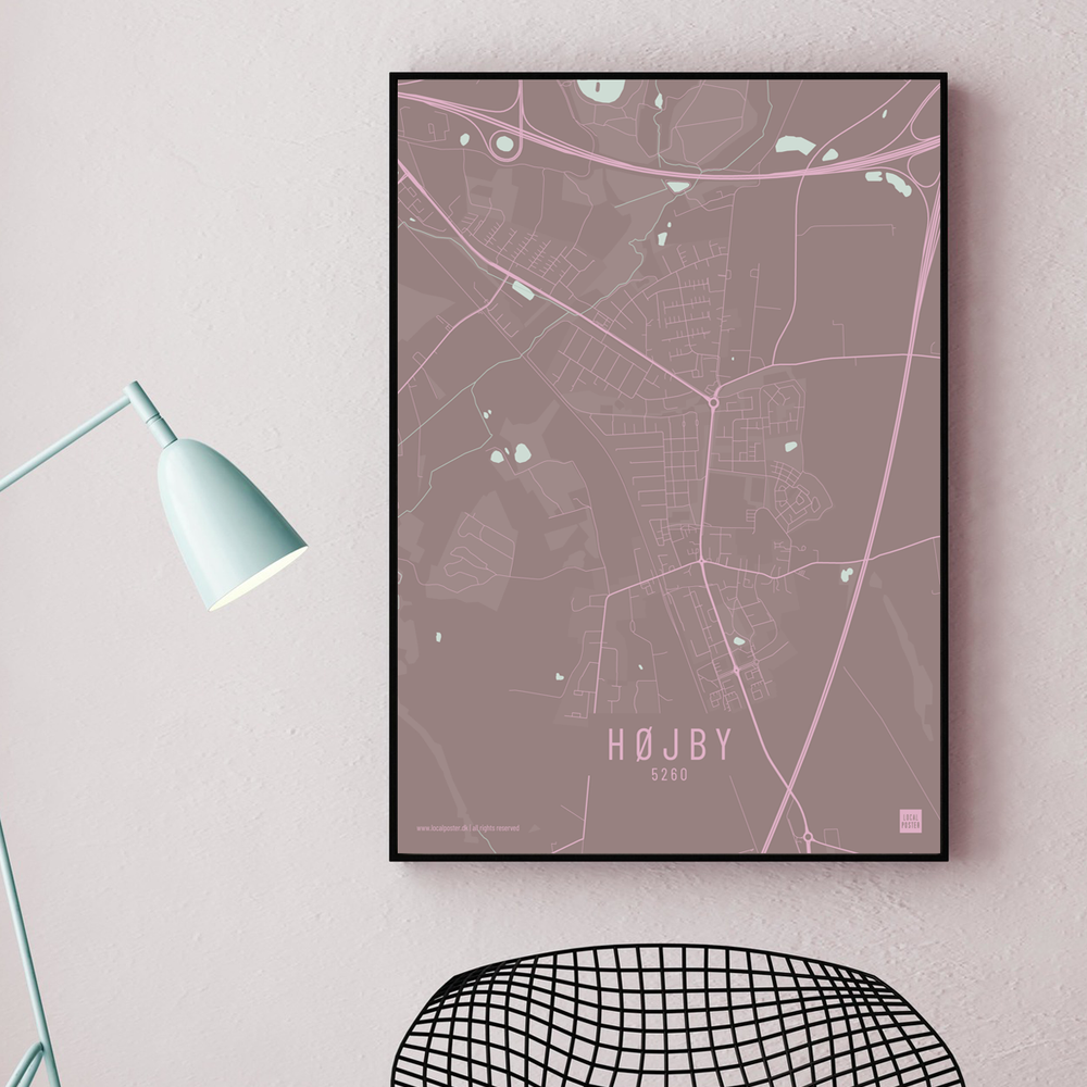 Højby by plakat local poster