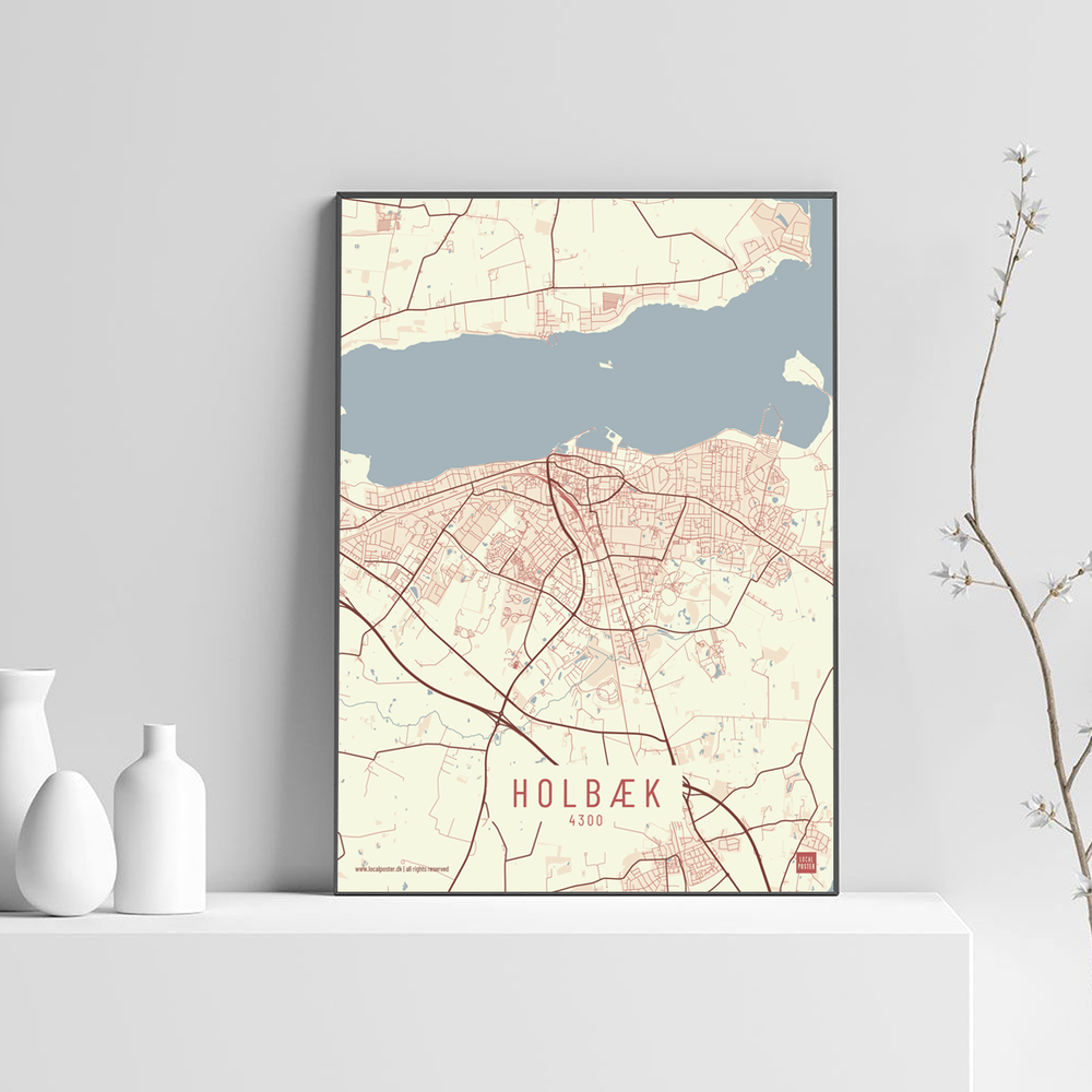 Holbæk by plakat local poster