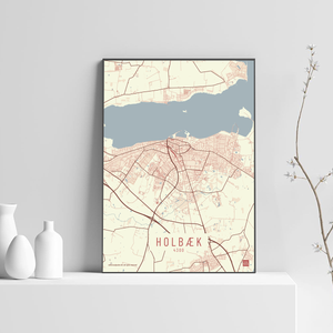 Holbæk by plakat local poster