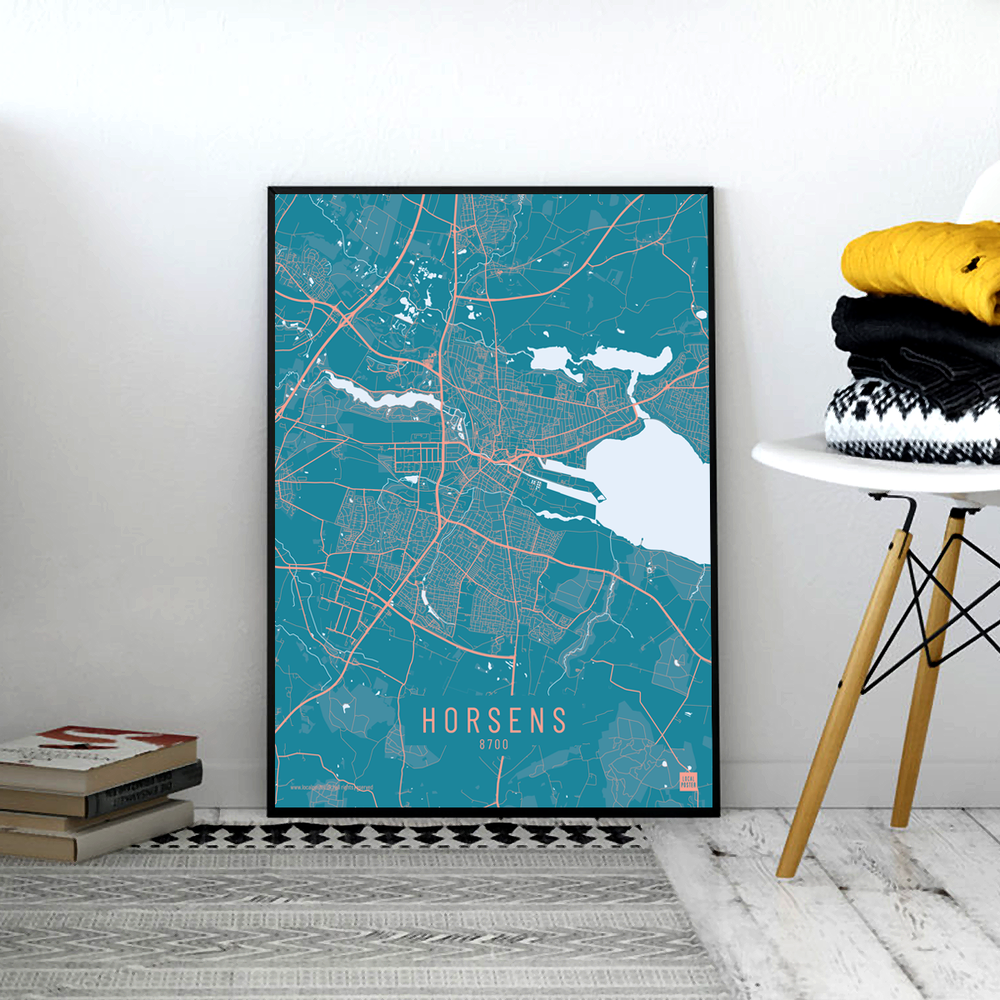 Horsens by plakat local poster