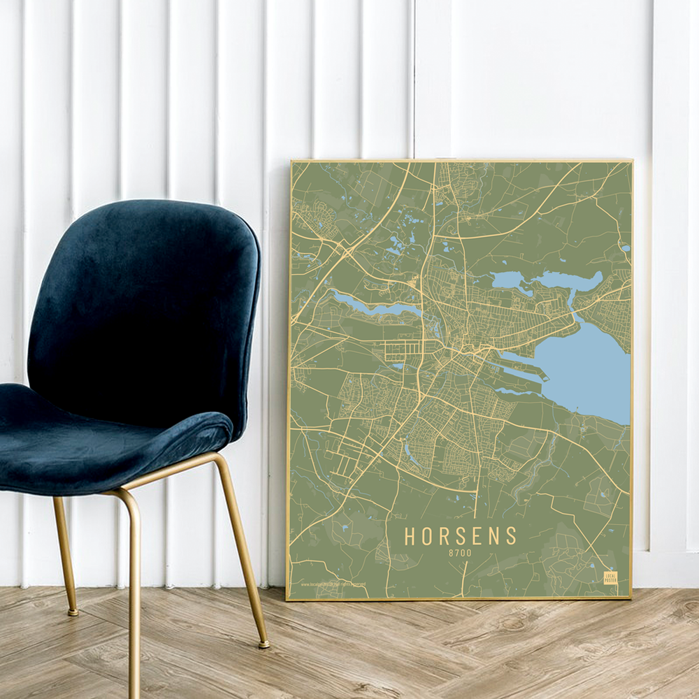 Horsens by plakat local poster
