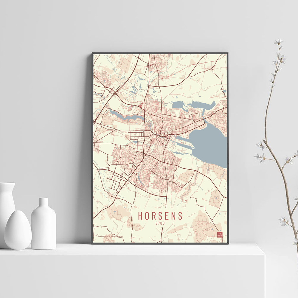 Horsens by plakat local poster