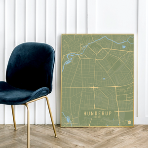 Hunderup by plakat local poster
