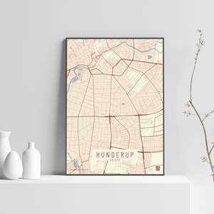 Hunderup by plakat local poster