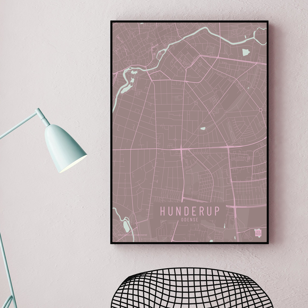 Hunderup by plakat local poster