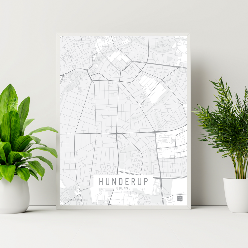 Hunderup by plakat local poster