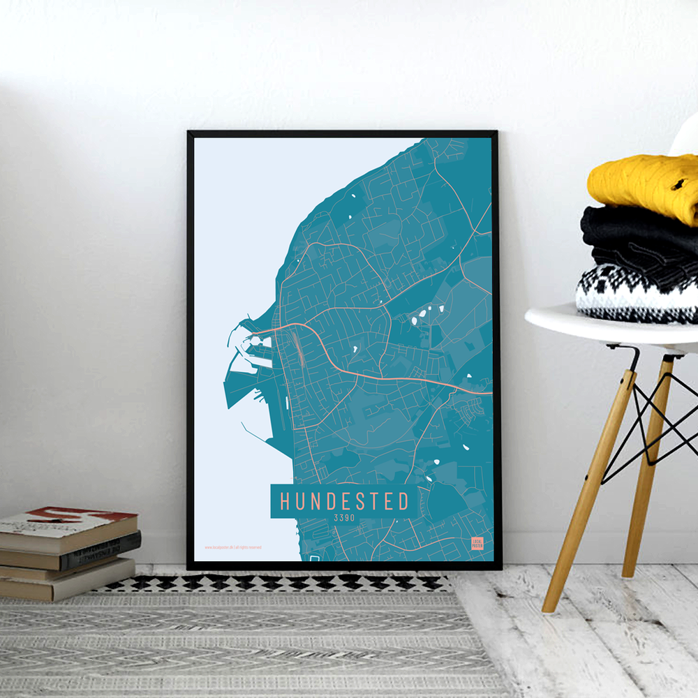 Hundested by plakat local poster