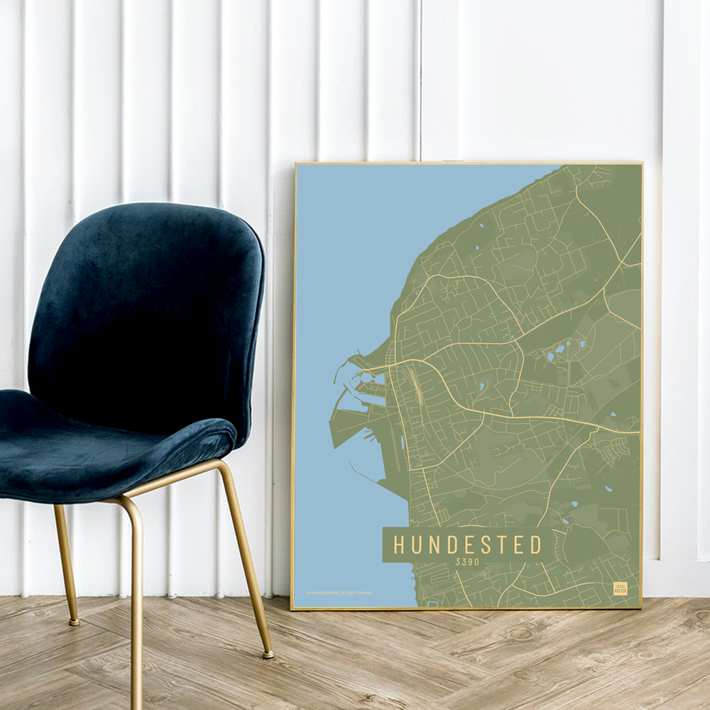 Hundested by plakat local poster