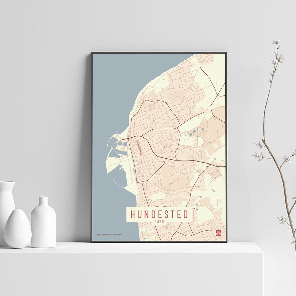 Hundested by plakat local poster
