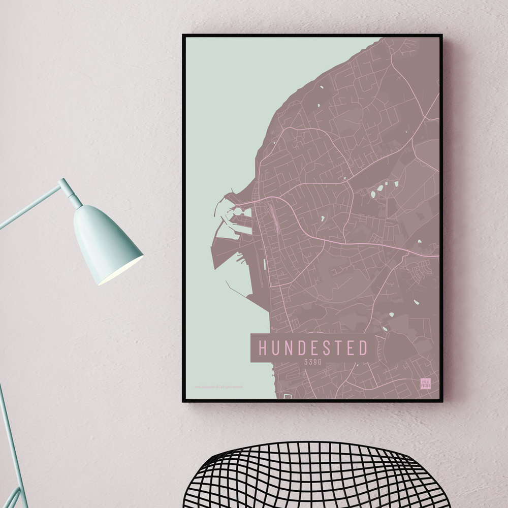Hundested by plakat local poster