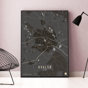 Hvalsø by plakat local poster