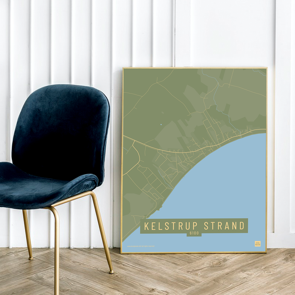 Kelstrup Strand by plakat local poster