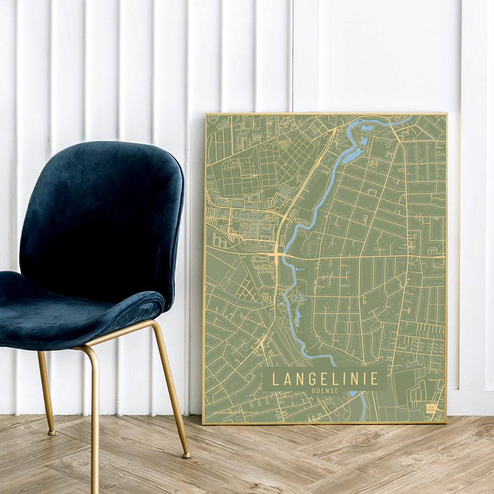 Langelinie by plakat local poster