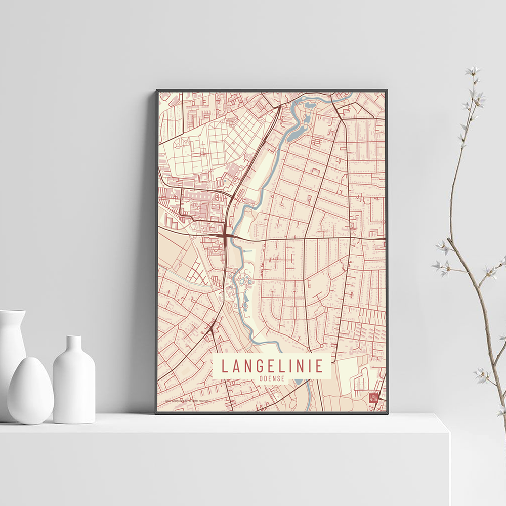 Langelinie by plakat local poster