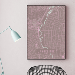 Langelinie by plakat local poster