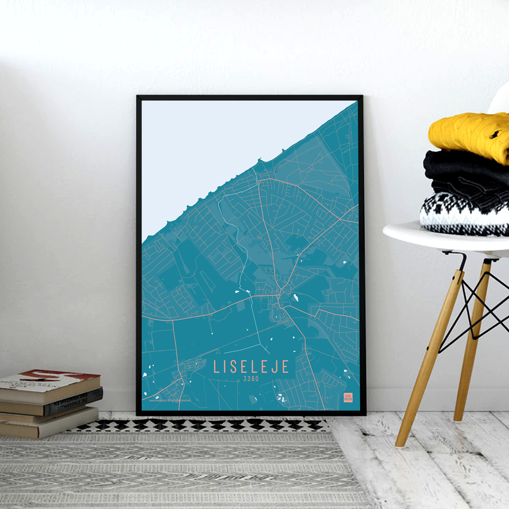 
                
                    Indlæs billede ind i galleri-fremviseren, Liseleje by plakat local poster
                
            