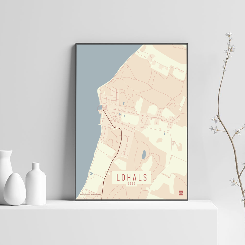Lohals by plakat local poster