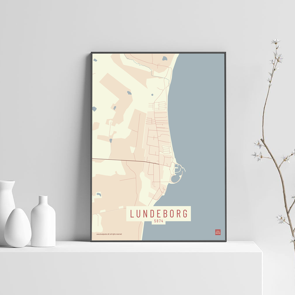 Lundeborg by plakat local poster