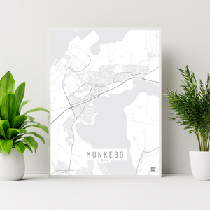 Munkebo by plakat local poster