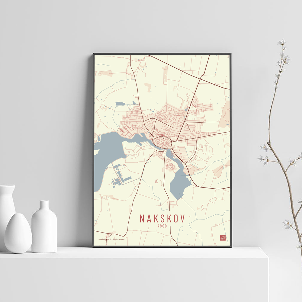 Nakskov by plakat local poster