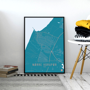 Nørre Vorupør by plakat local poster
