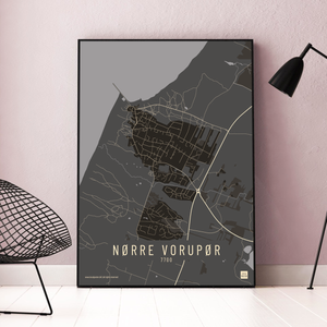 Nørre Vorupør by plakat local poster