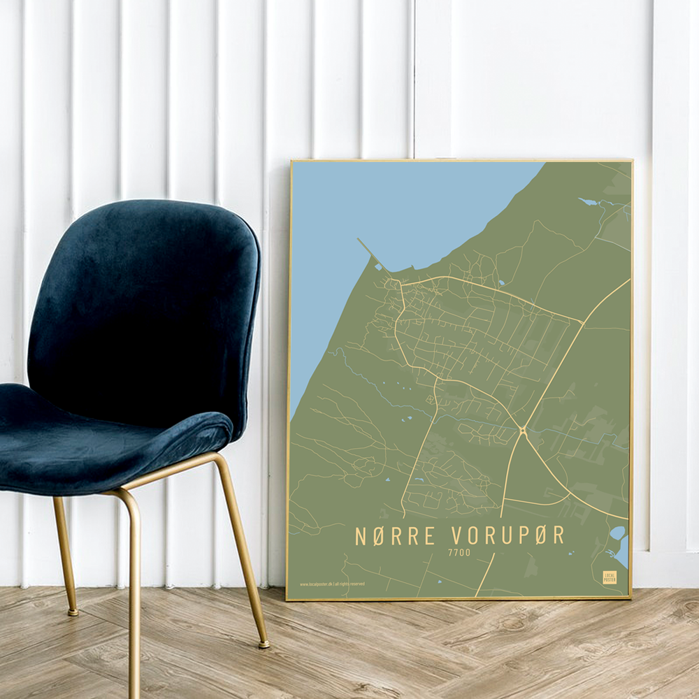 Nørre Vorupør by plakat local poster