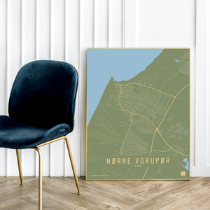 Nørre Vorupør by plakat local poster