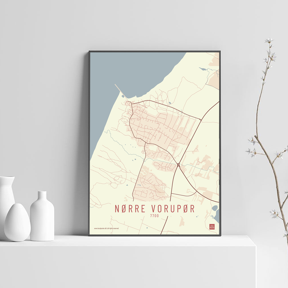 Nørre Vorupør by plakat local poster