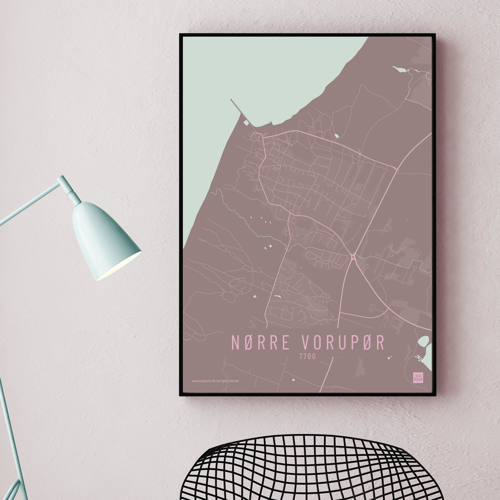 Nørre Vorupør by plakat local poster
