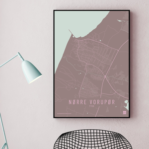 Nørre Vorupør by plakat local poster