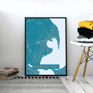 Nykøbing Mors by plakat local poster
