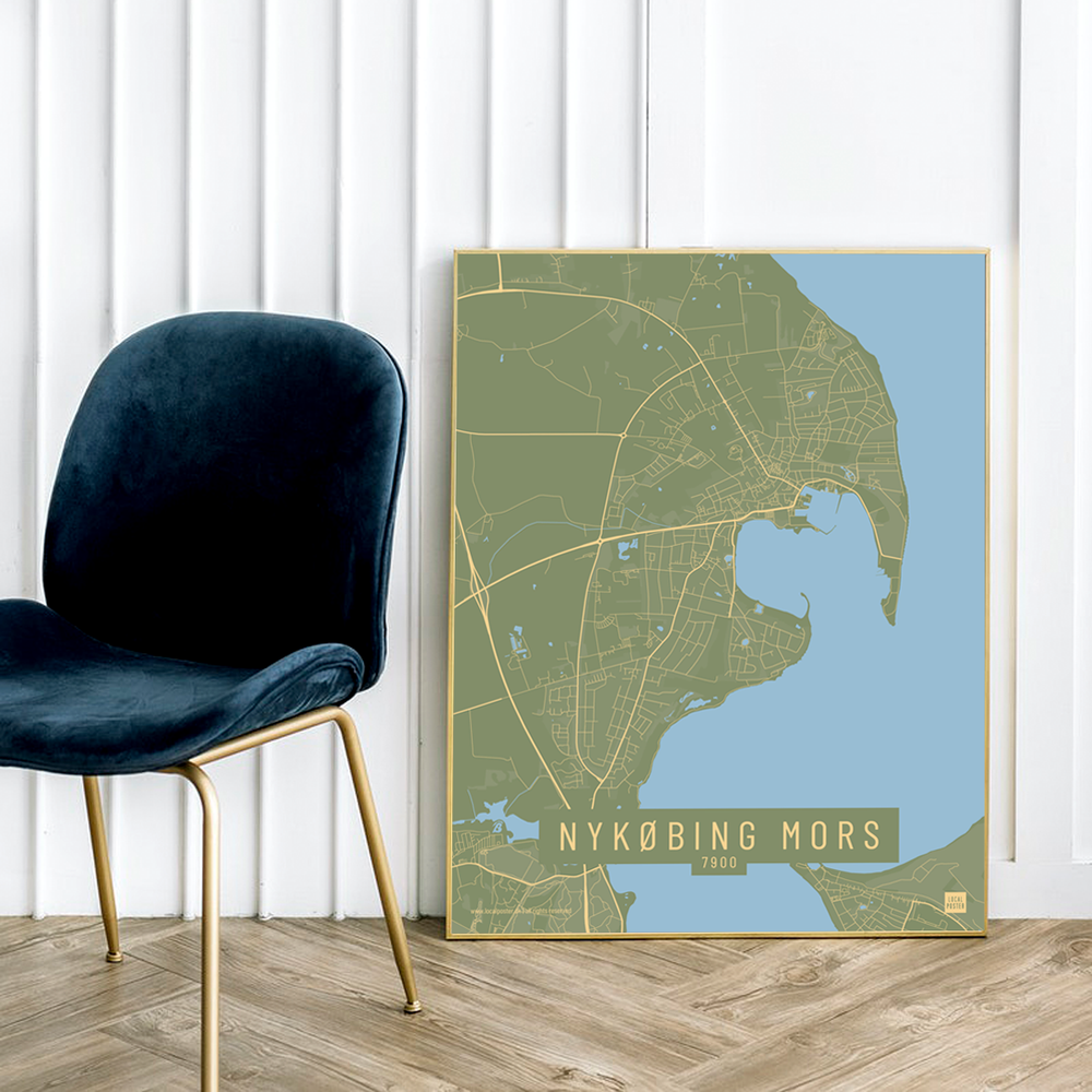 Nykøbing Mors by plakat local poster
