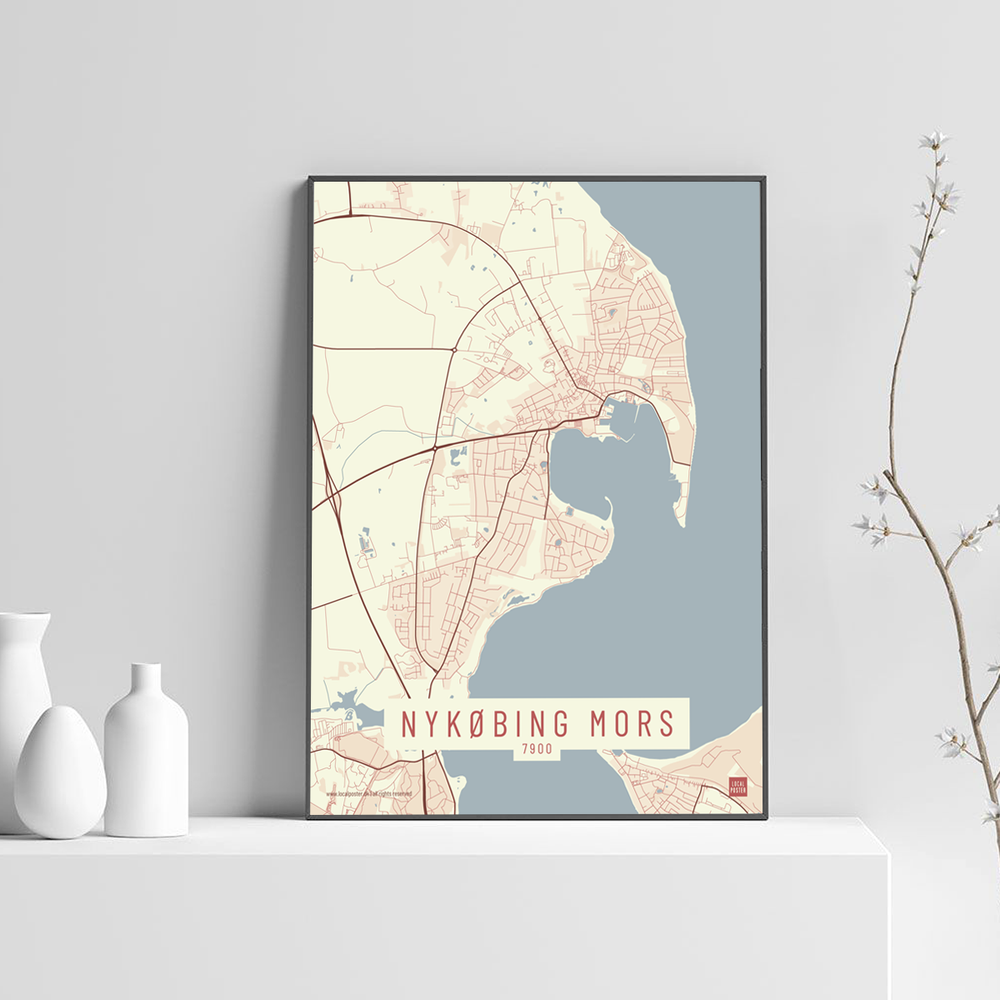Nykøbing Mors by plakat local poster