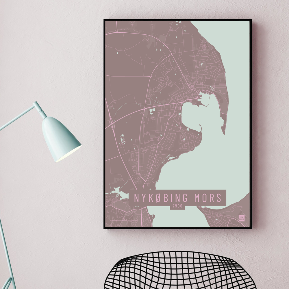 Nykøbing Mors by plakat local poster