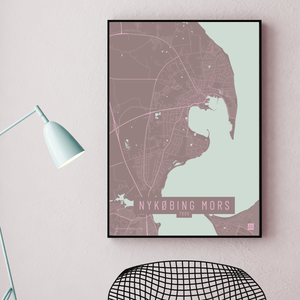 Nykøbing Mors by plakat local poster