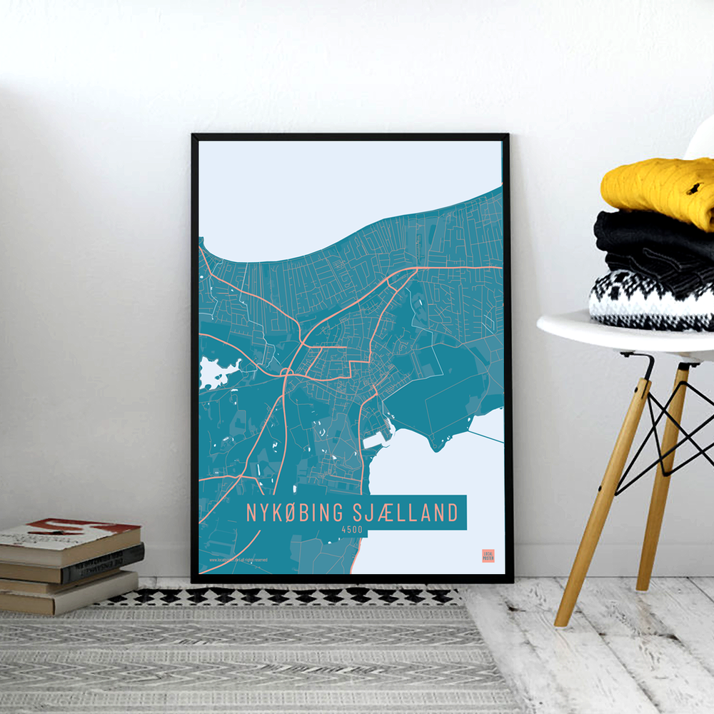 Nykøbing Sjælland by plakat local poster
